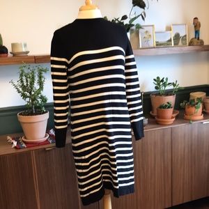 Loft Striped Sweater Dress